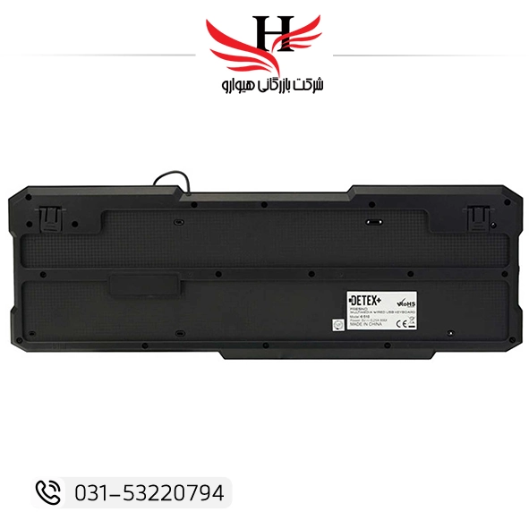 کیبورد سیم دار دیتکس DETEX-D510 - خرید کیبورد کامپیوتر USB دیتکس با قیمت مناسب
